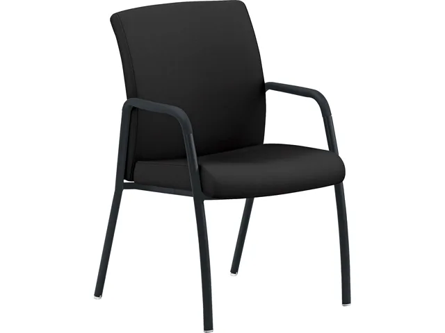 HON HON IG107CU10 guest stacking chair black seat 300 lb capacity — product photo
