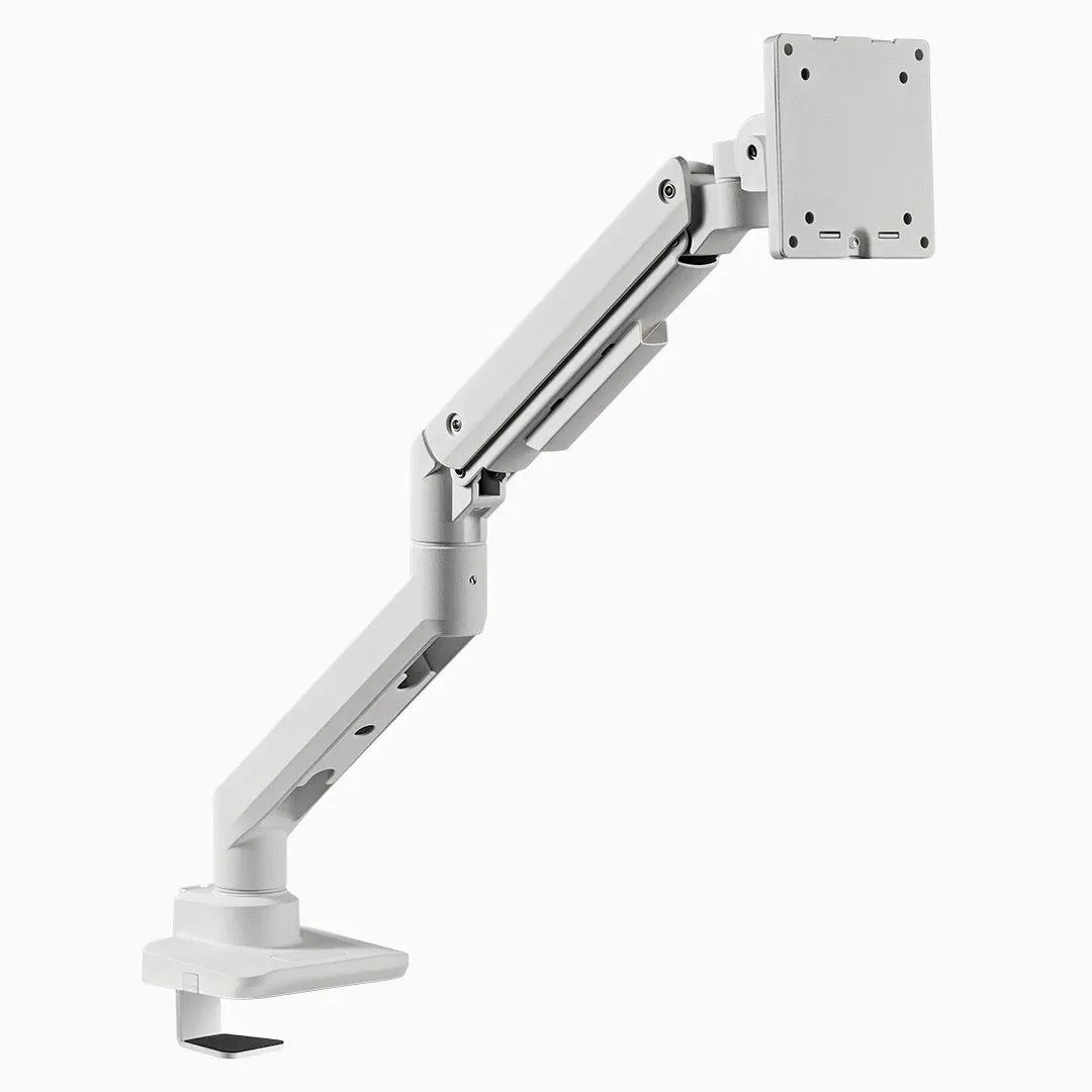 Desky Desky Heavy Duty Ultrawide Monitor Arm White 44.1 lbs 49 inch — product photo
