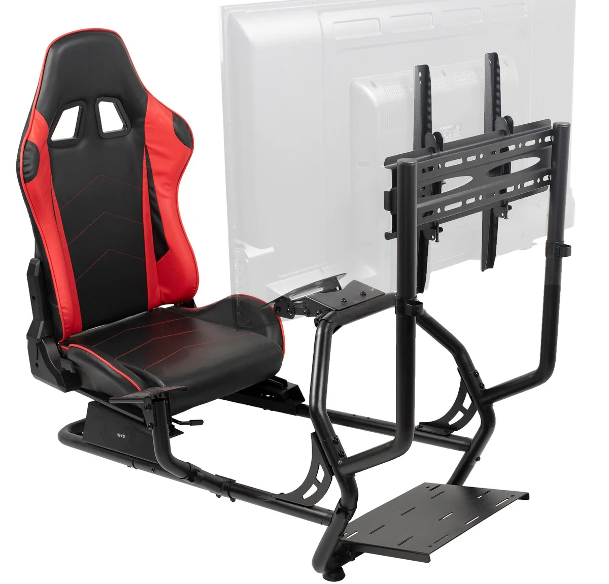 VIVO VIVO Racing Simulator Cockpit with TV Mount 32-50 — product photo