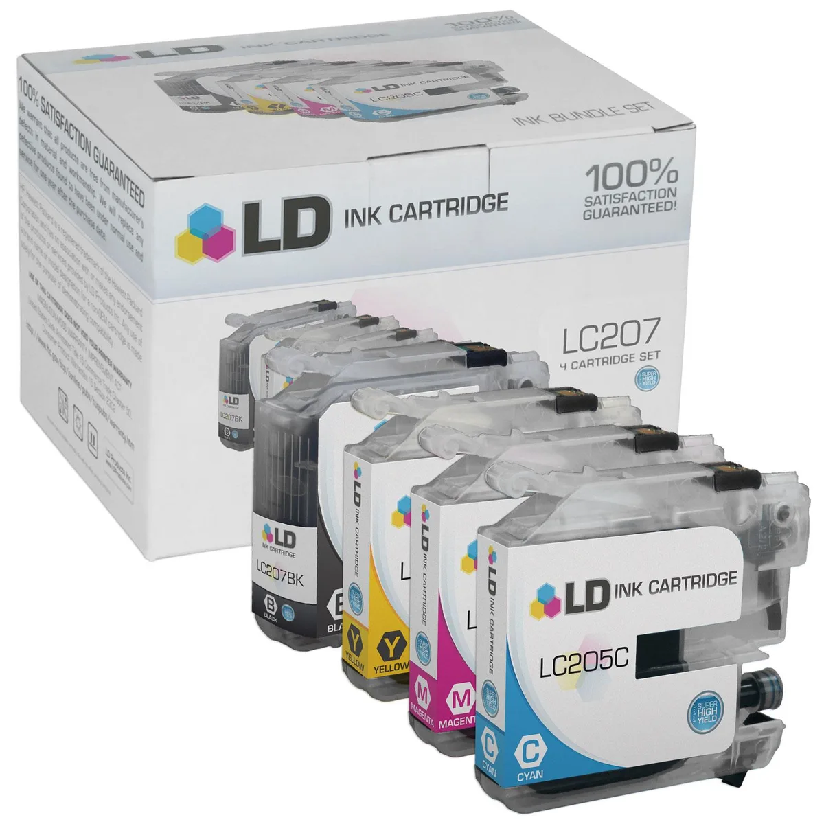 LD Products LD Products LC205/LC207 4PK Ink Cartridges 2400 Yield — product photo