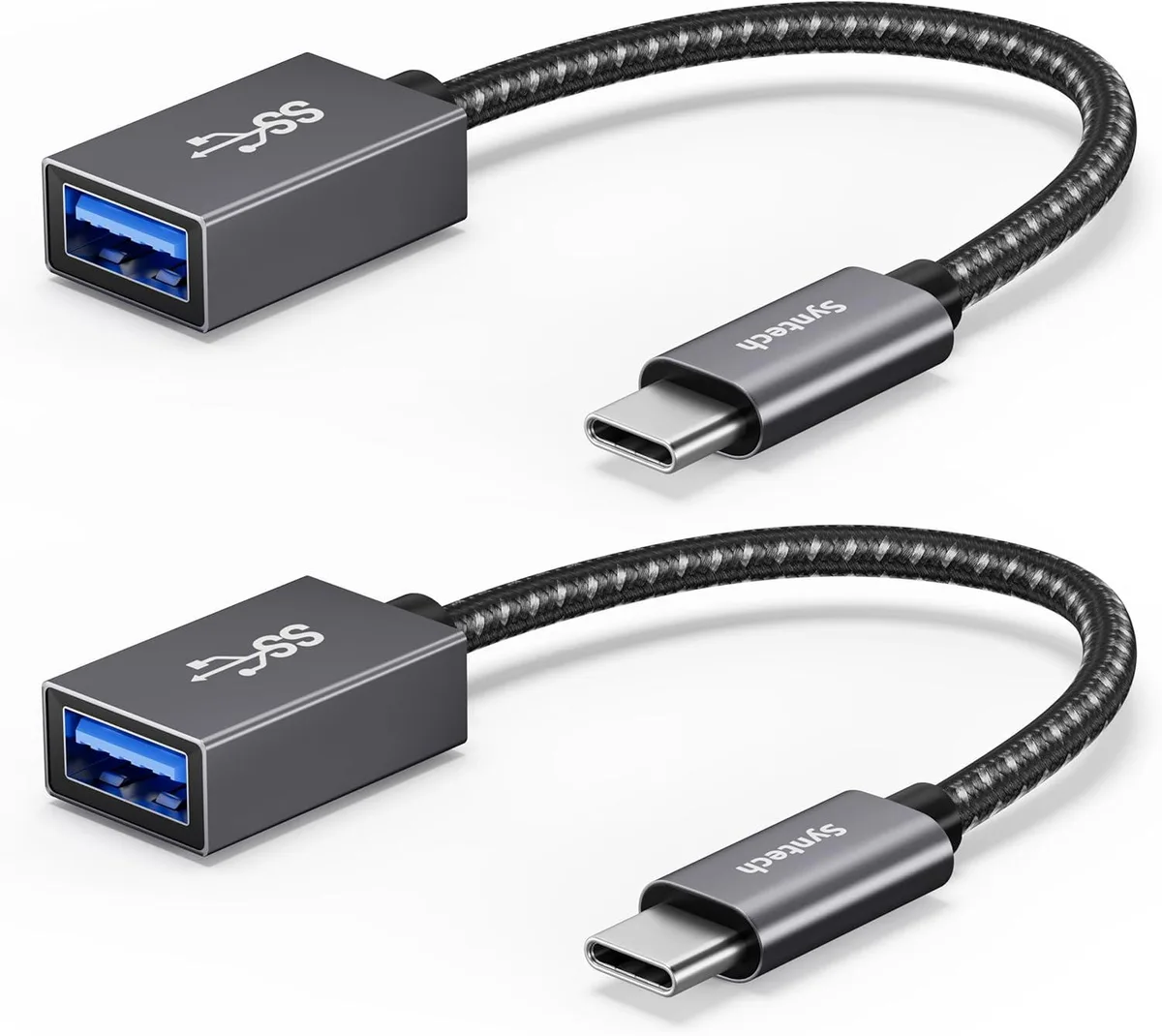 Brainwavz Brainwavz USB C to USB 3.2 10Gbps Adapter 2 Pack Space Gray — product photo