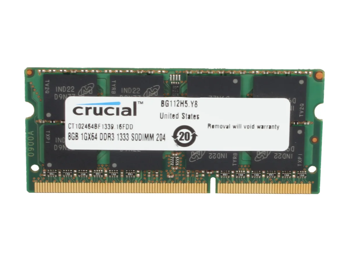 Crucial Crucial CT102464BF1339 8GB DDR3L 1333 laptop RAM — product photo