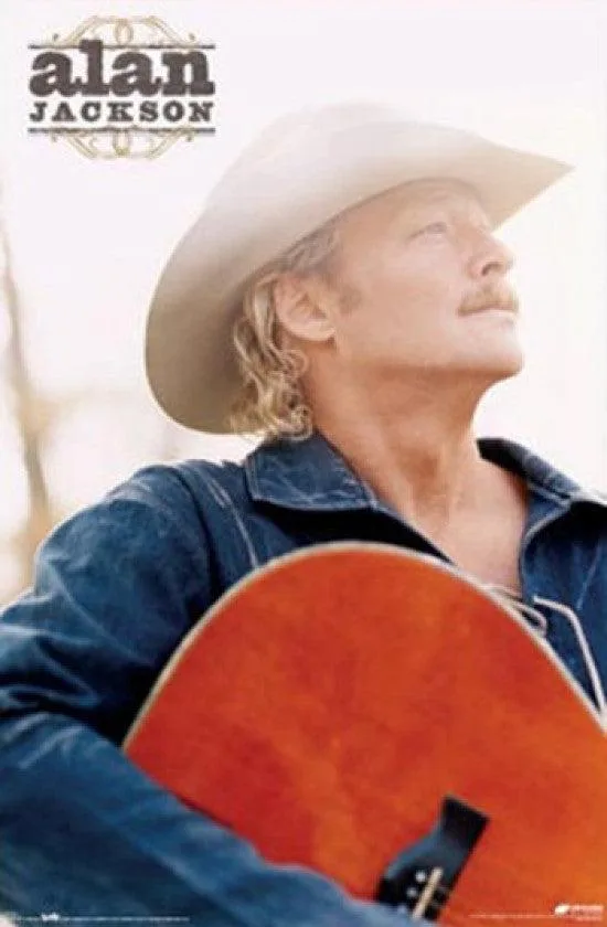 Alan Jackson poster print 22 by 34 inches on heavy paper