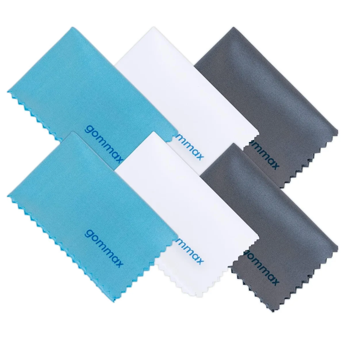  6 Pack 6" X 7" Microfiber Cleaning Cloths Glass Care — product photo