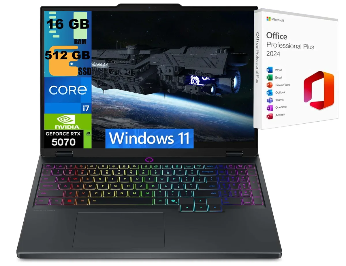 Lenovo Lenovo Legion 5i 15 Gaming Laptop i7-14700HX RTX 5070 16GB 512GB 15.1" OLED 165Hz — product photo