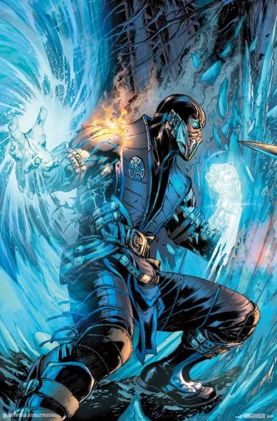 Mortal Kombat Sub-Zero comic poster print 22 x 34 inches on heavy stock paper