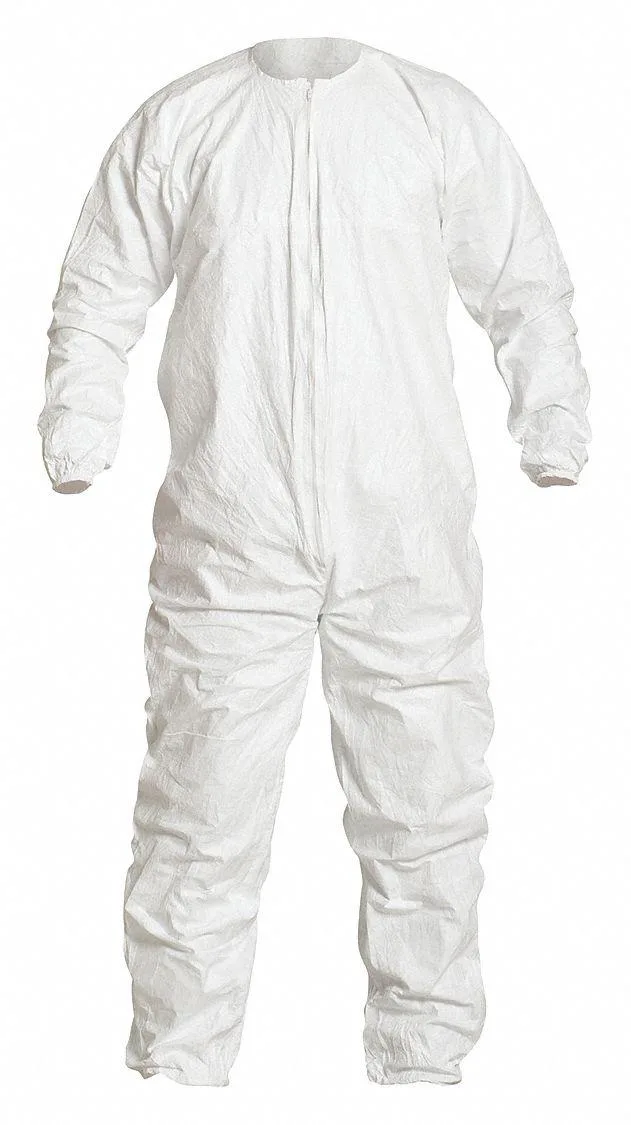 DuPont DuPont IC253BWHXL0025CS Coverall XL White Tyvek IsoClean Zipper 25 Pack — product photo