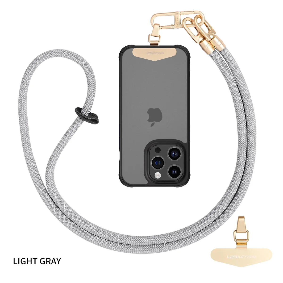 Pezin &amp; Hulin Pezin &amp; Hulin 120cm Phone Lanyard Grey — product photo