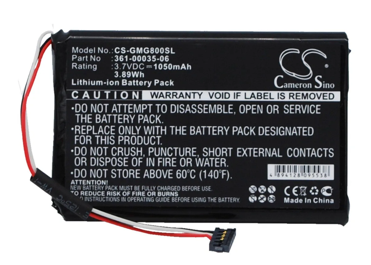  Cameron Sino Replacement Battery for Approach G8 361-00035-06 1050mAh 3.7V — product photo