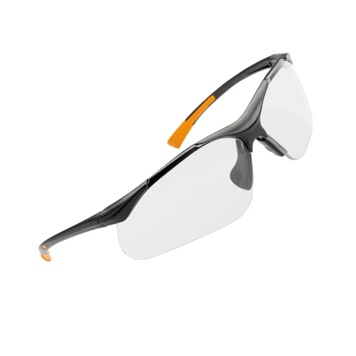SANOXY SANOXY Safety Glasses Wraparound UV Black Temples Clear PC EN166 EN170 ANSI Z87+ — product photo