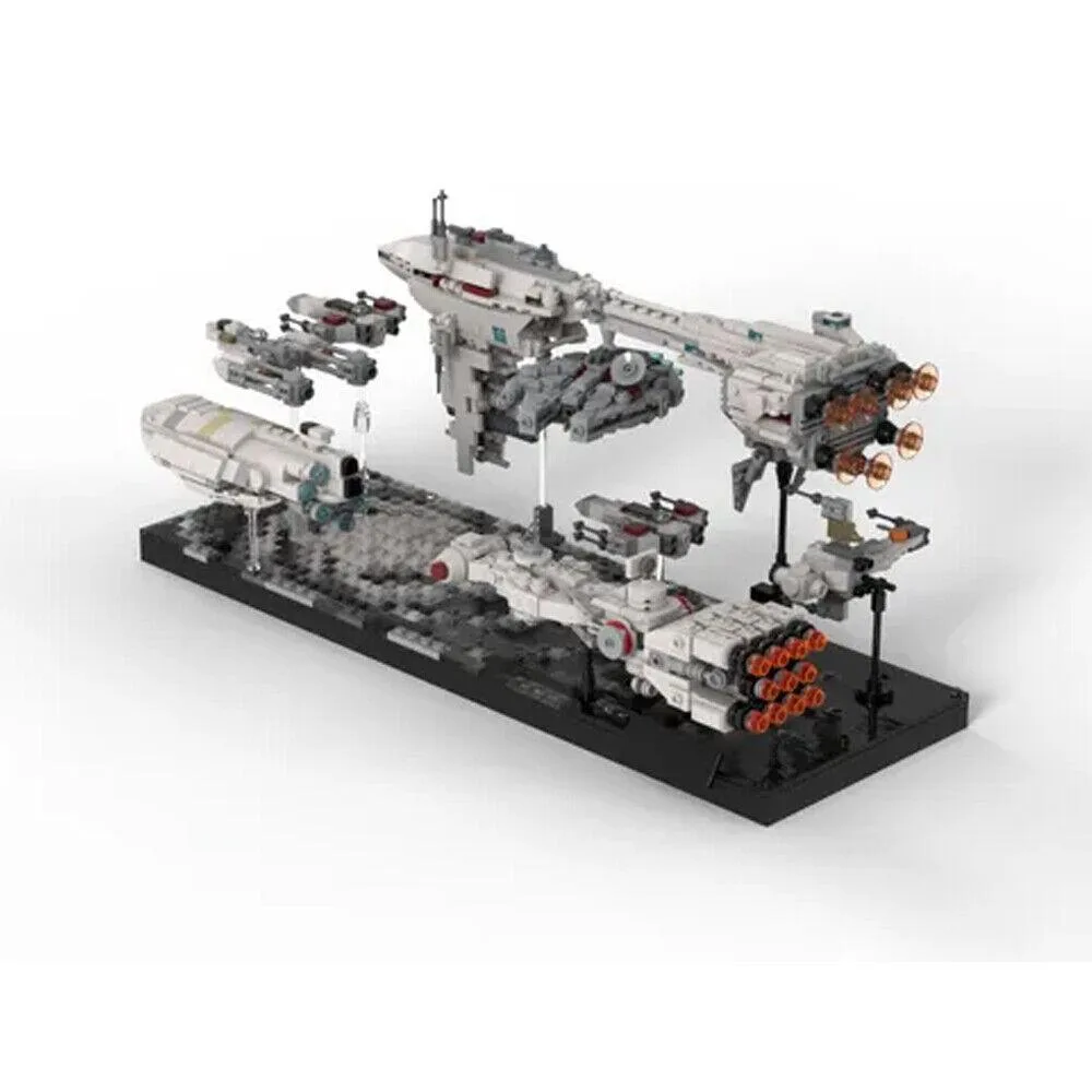 ZITIANYOUBUILD ZITIANYOUBUILD MOC-71664 Star Wars Micro Diorama Episode 5 Rebel Fleet 2003 Parts — product photo