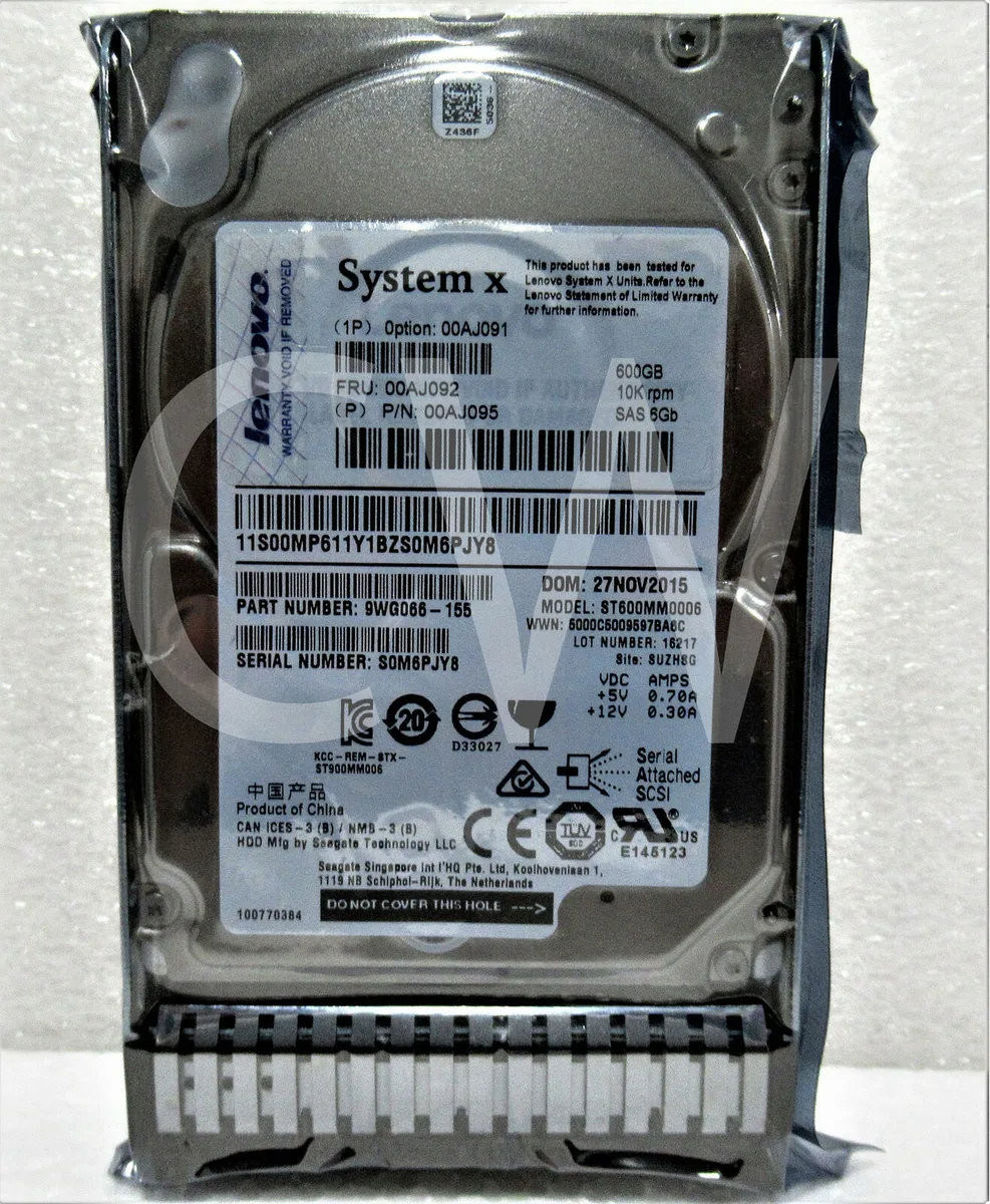Lenovo Lenovo ST600MM0006 600 GB 10000 RPM 2.5" SAS HDD accessory — product photo