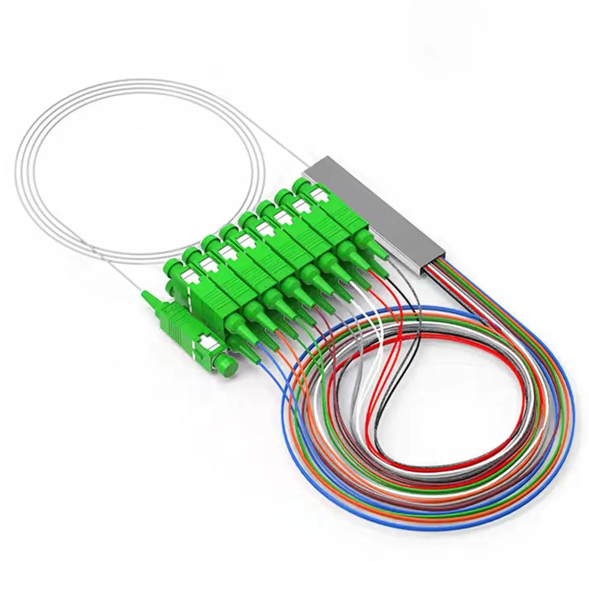 Vszerda Vszerda PLC Fiber Optical Splitter 1X16 0.9mm G657A1 Singlemode SC 1M — product photo