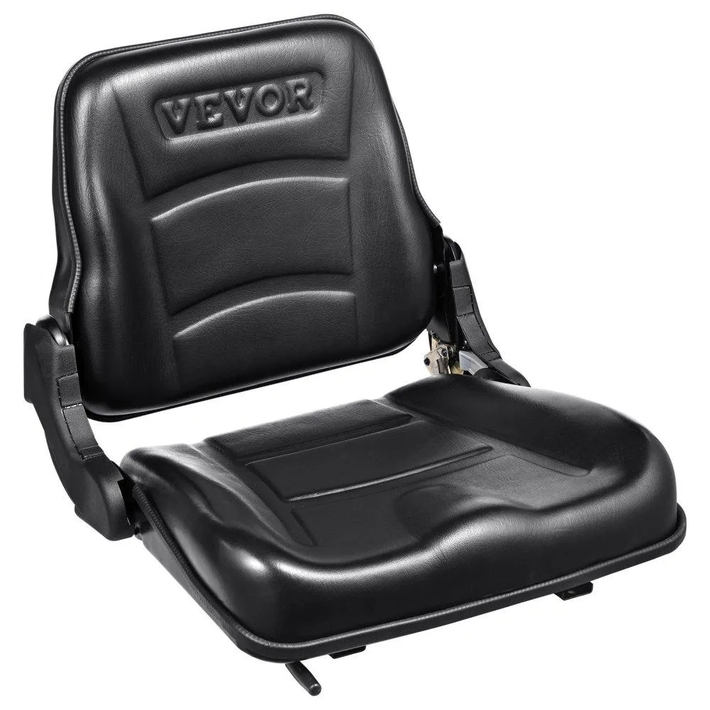 VEVOR VEVOR TY-B17-1 Forklift Seat Black 160-340 mm Slot 0-110° Backrest — product photo