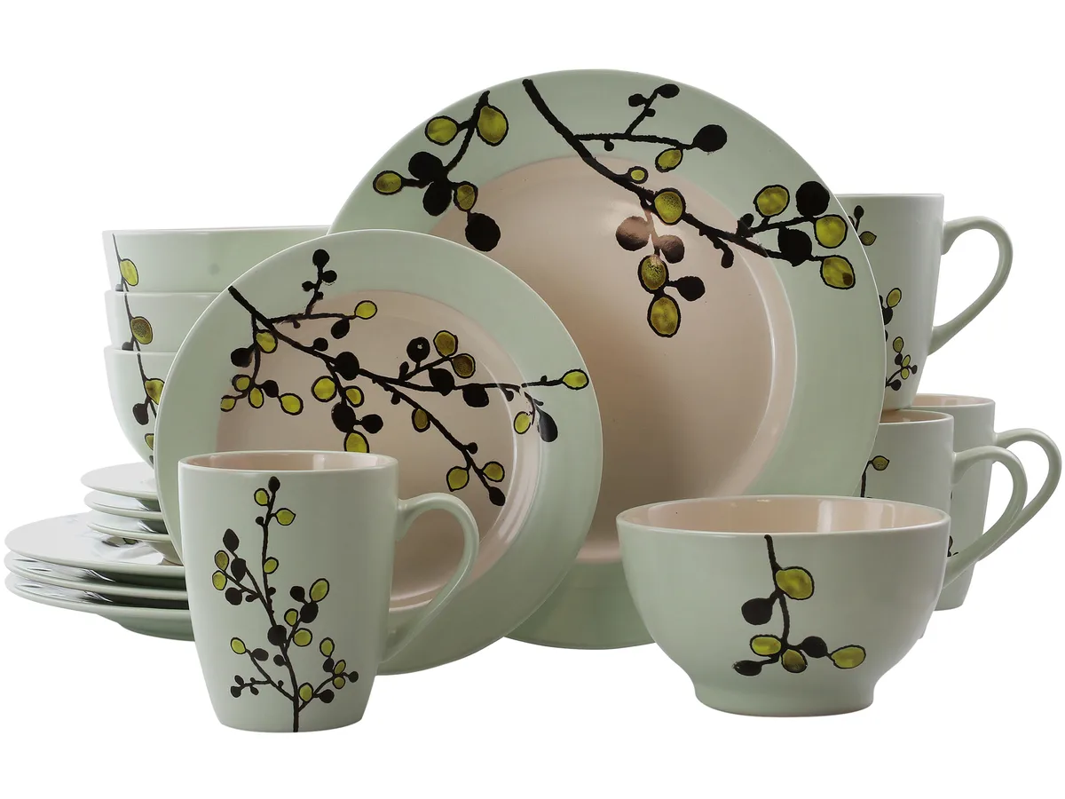 Elama Elama EL-RETROBLOOM16 16 Piece Stoneware Dinnerware Set — product photo