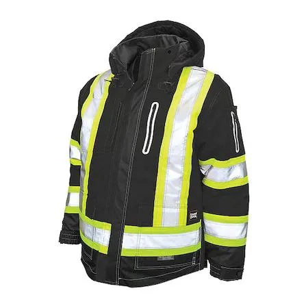 Tough Duck Tough Duck S18711 Men's Hi-Vis 4-in-1 Safety Jacket 300D Ripstop personal protective equipment — product photo