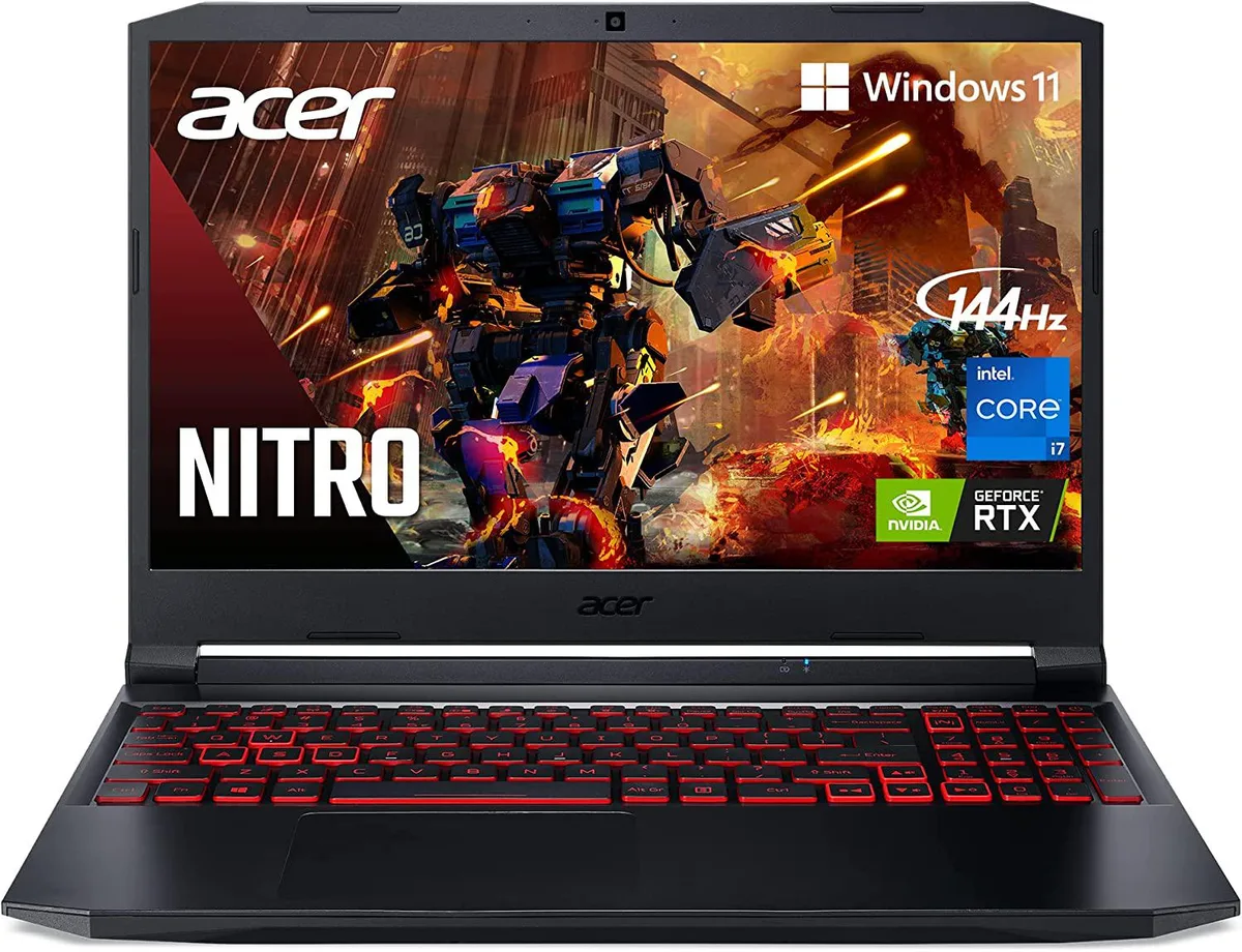 Acer America Acer America Nitro 5 AN515-57-79TD gaming laptop i7-11800H RTX 3050 Ti 15.6 144Hz 8GB 512GB — product photo