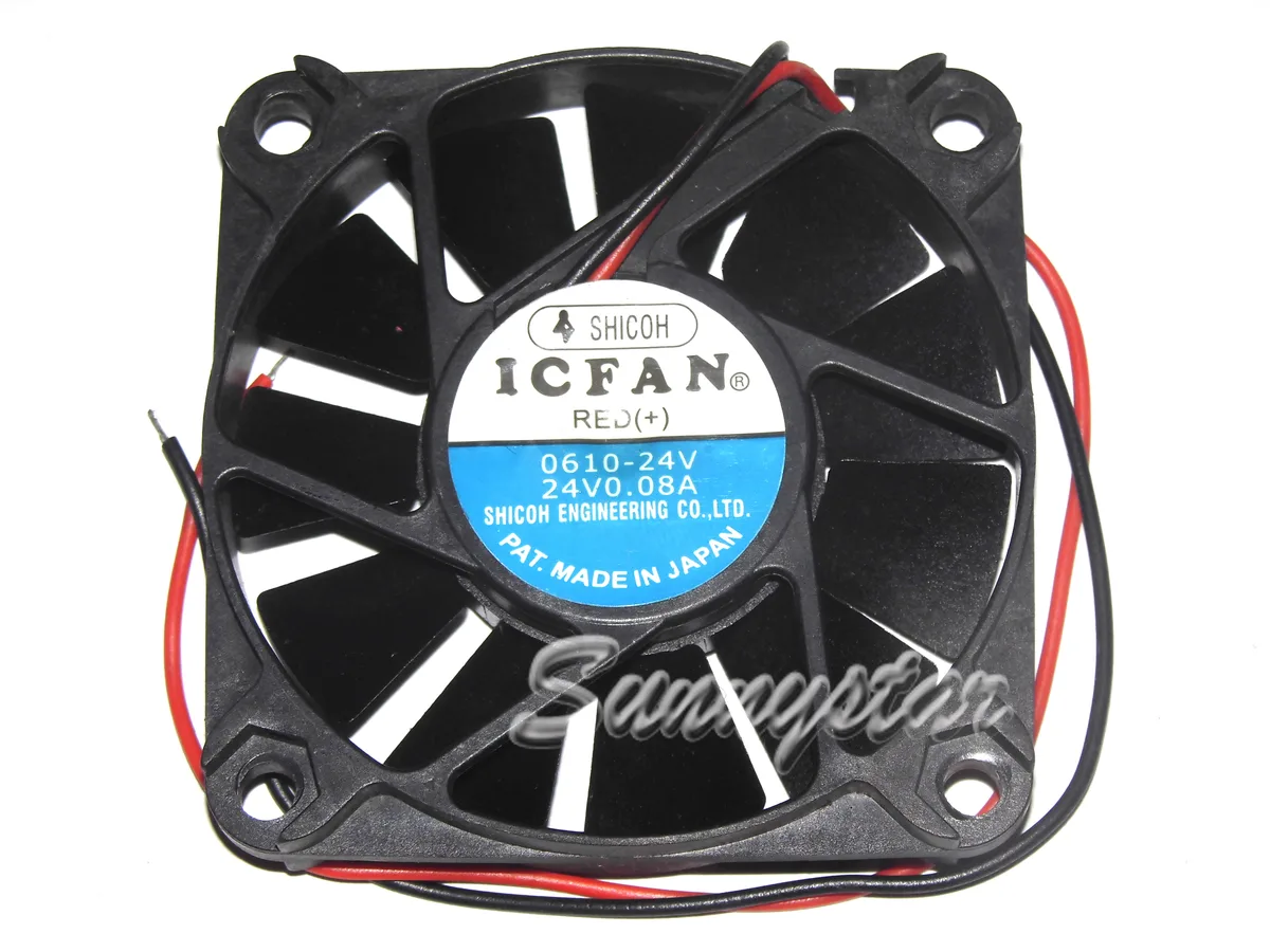 SunnyStar Co., Ltd SunnyStar Co., Ltd 0610-24V 60x60x10mm 24V 0.08A 2-wire case fan — product photo