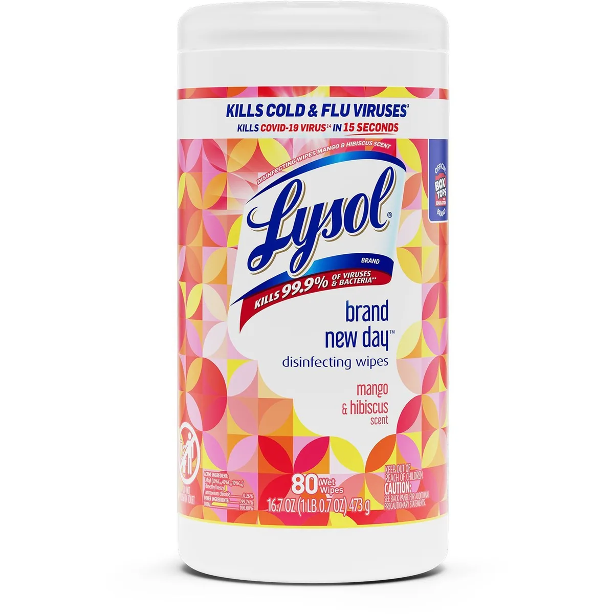Reckitt Benckiser Reckitt Benckiser 97181CT Lysol Disinfecting Wipes Mango 80 Count 6 Pack 480 Carton — product photo