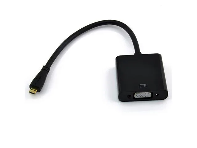 Corn Electronics Corn Electronics 10 inch Micro HDMI to VGA Female Video Cable audio video converter — product photo