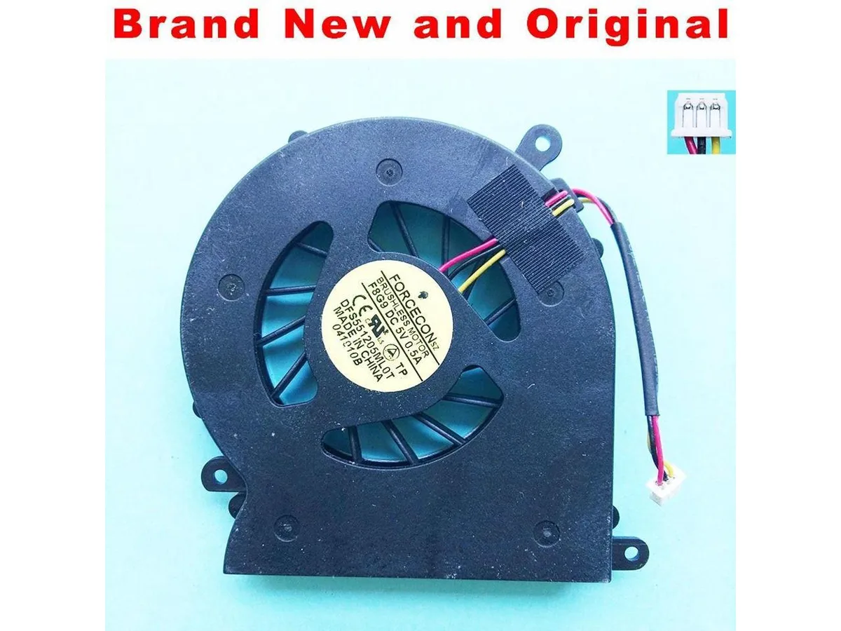 Fans Fans CPU fan for SOTEC R501A7B ONKYO R505A5 Akoya E5411 DFS551205ML0T F8G9 — product photo