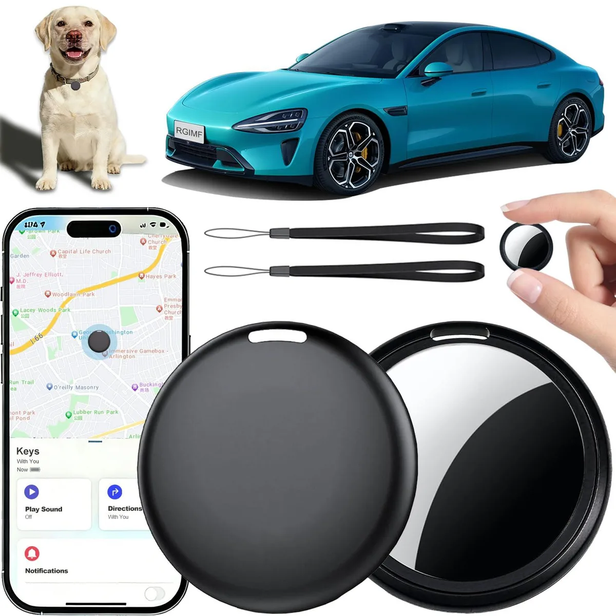  Garmin Smart tag iOS Find My 2 Pack 80-100 dB 2.6 Wh 0.059 kg — product photo