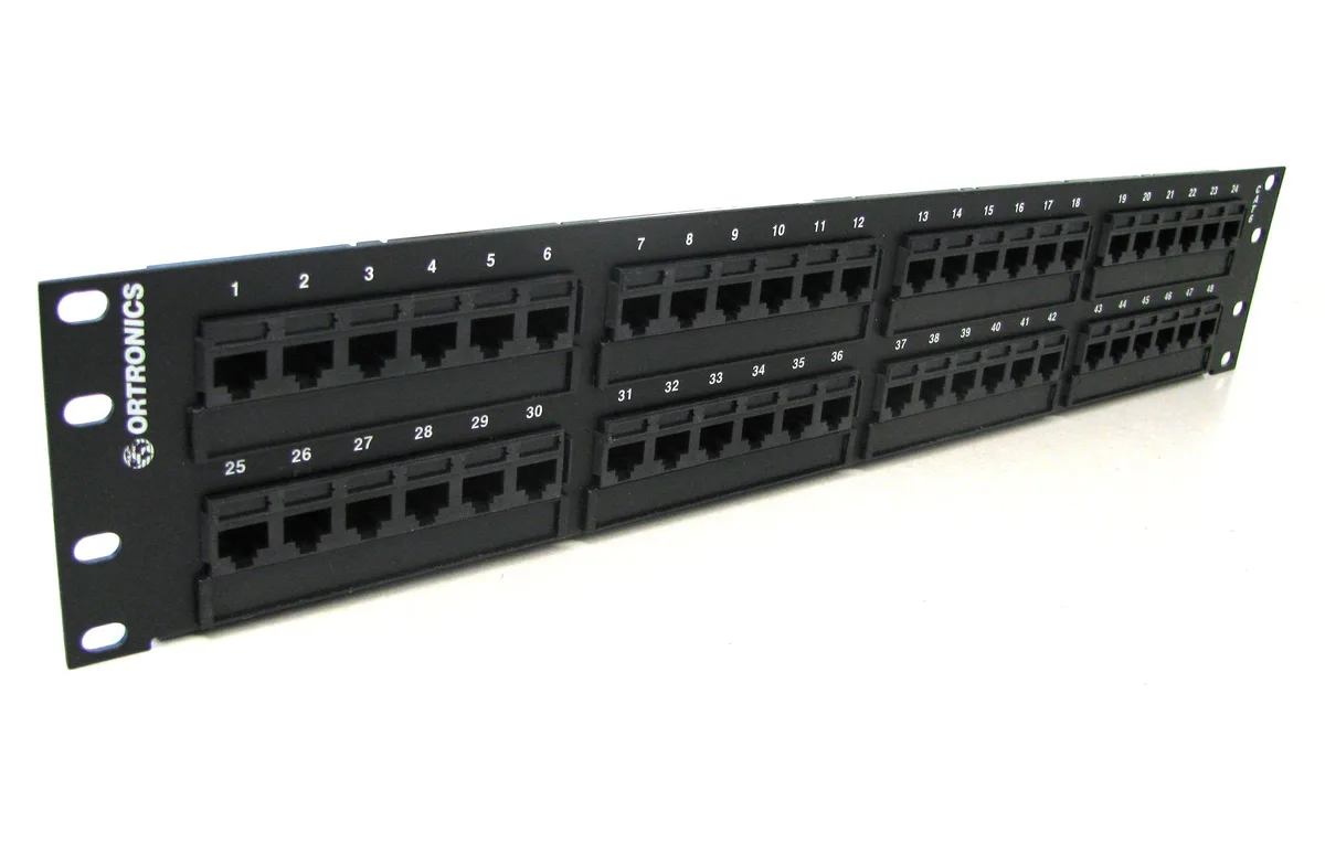 ORTRONICS ORTRONICS 48 Port Patch Panel CAT6 19 Inch — product photo