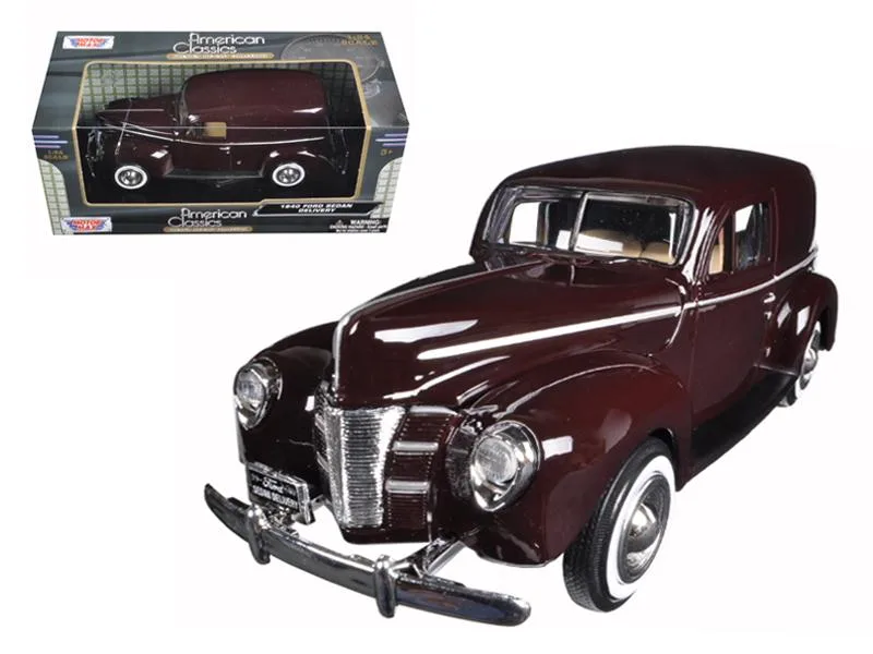 MOTORMAX MOTORMAX 1940 Ford Sedan Delivery Brown 1/24 Diecast Vehicle — product photo