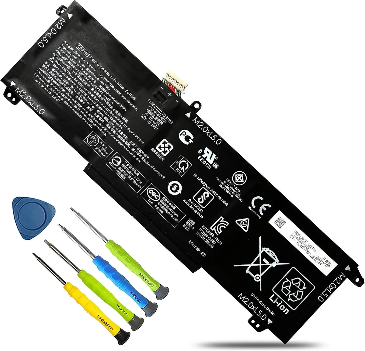 PISKEKAT PISKEKAT SD06XL 70.91Wh 5833mAh 11.55V laptop battery — product photo
