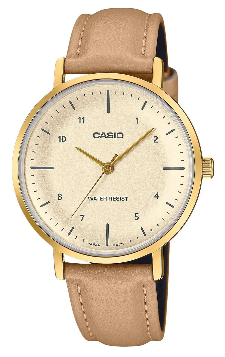 CASIO CASIO LTP-VT03GL-4B Salmon Dial Quartz Watch 34.00 mm — product photo