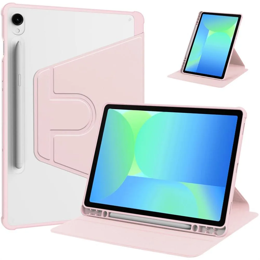 Timoom Timoom 360° Rotating Acrylic Case for Samsung Galaxy Tab S10 FE 10.9" 2025 SM-X520/X526B (Pink) — product photo