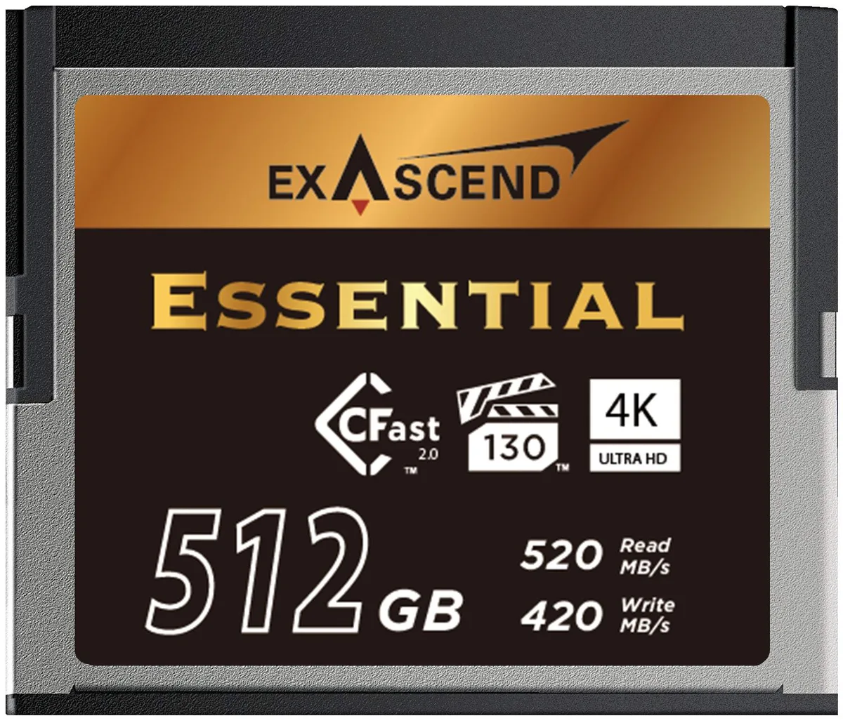 Exascend Exascend Essential 512GB CFast 2.0 VPG-130 Memory Card — product photo