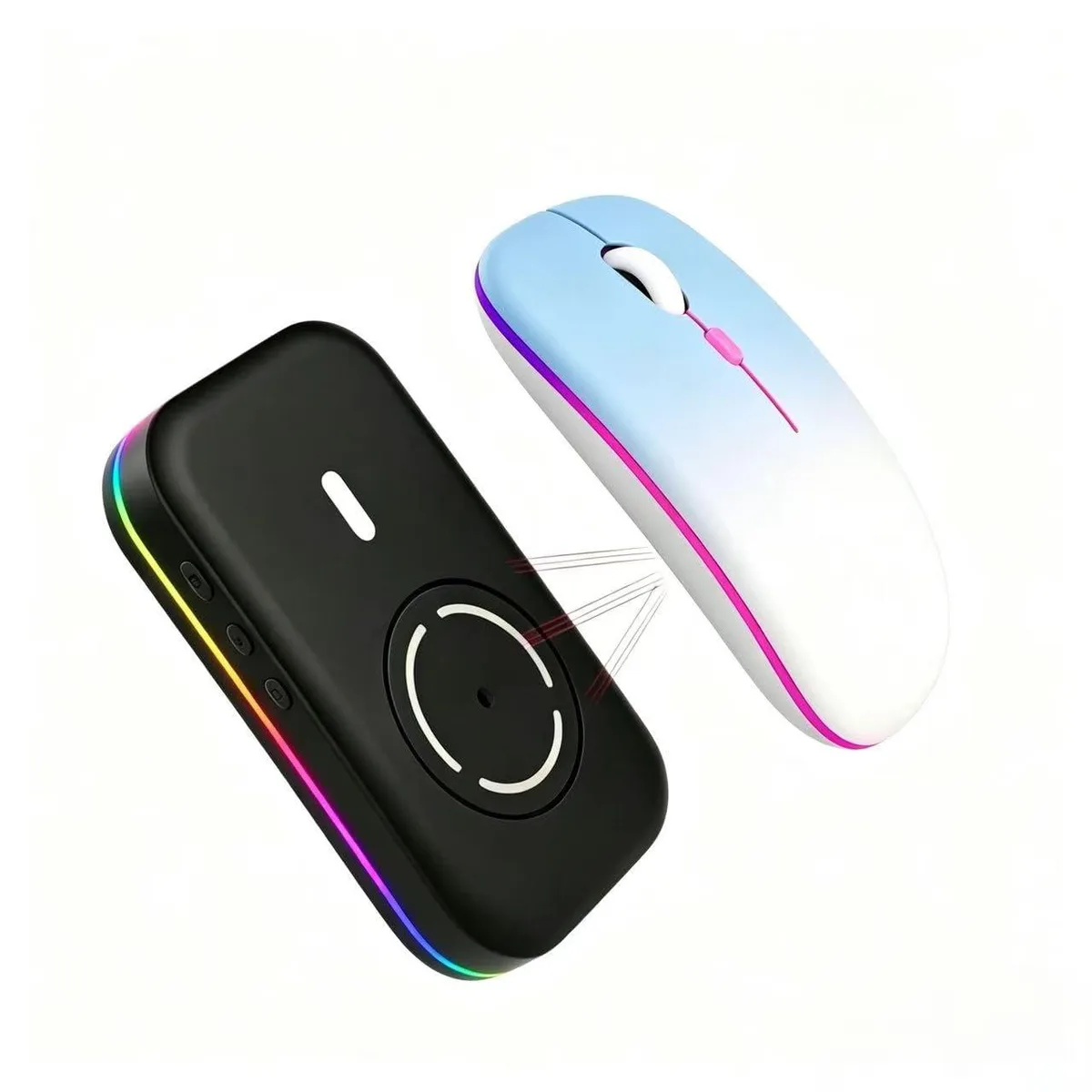  Keychron Ultra Slim Silent Mouse Mover Jiggler USB-C RGB Black3 — product photo