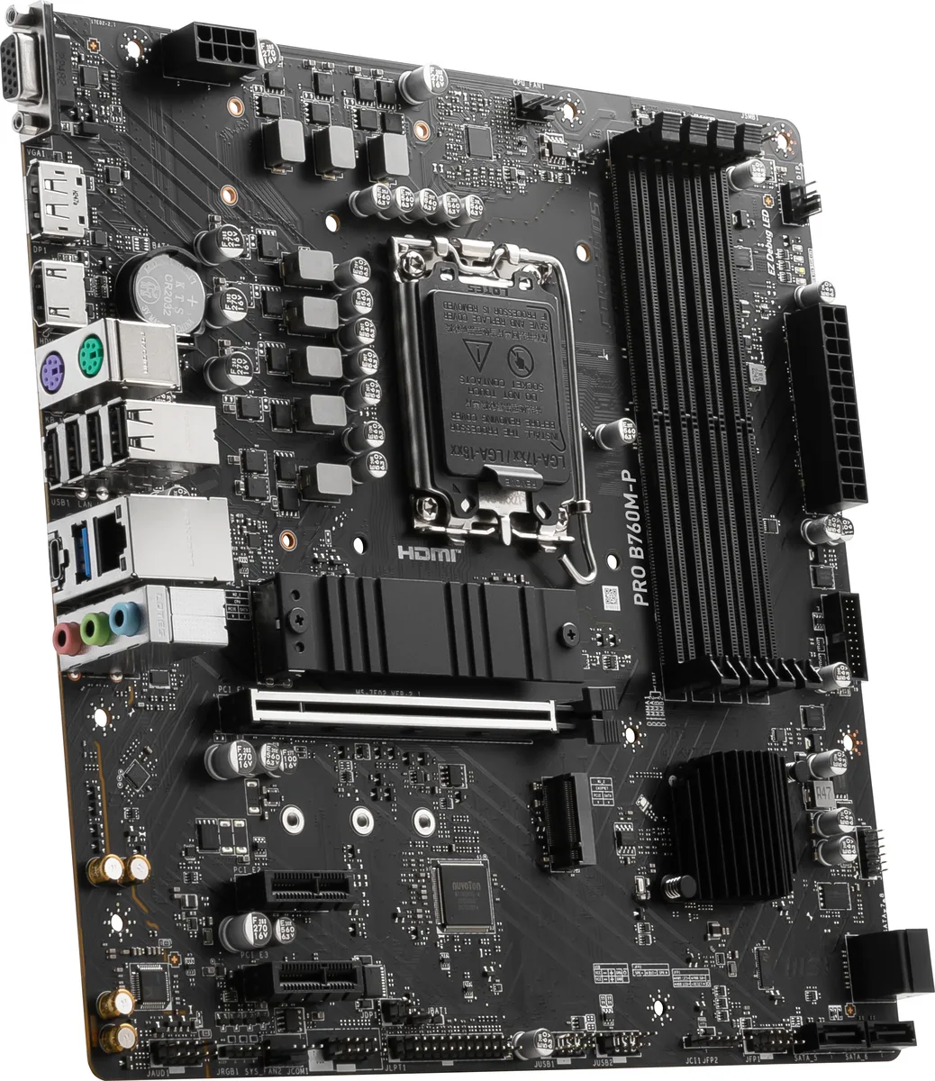 MSI MSI PRO B760M-P Intel motherboard — product photo