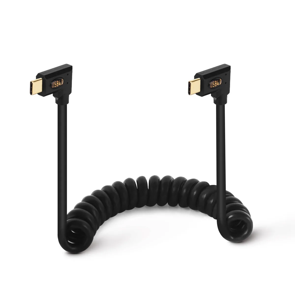 BUCIER BUCIER USB 4.0 Type C Coiled Cable 3.9ft 40Gbps 240W — product photo