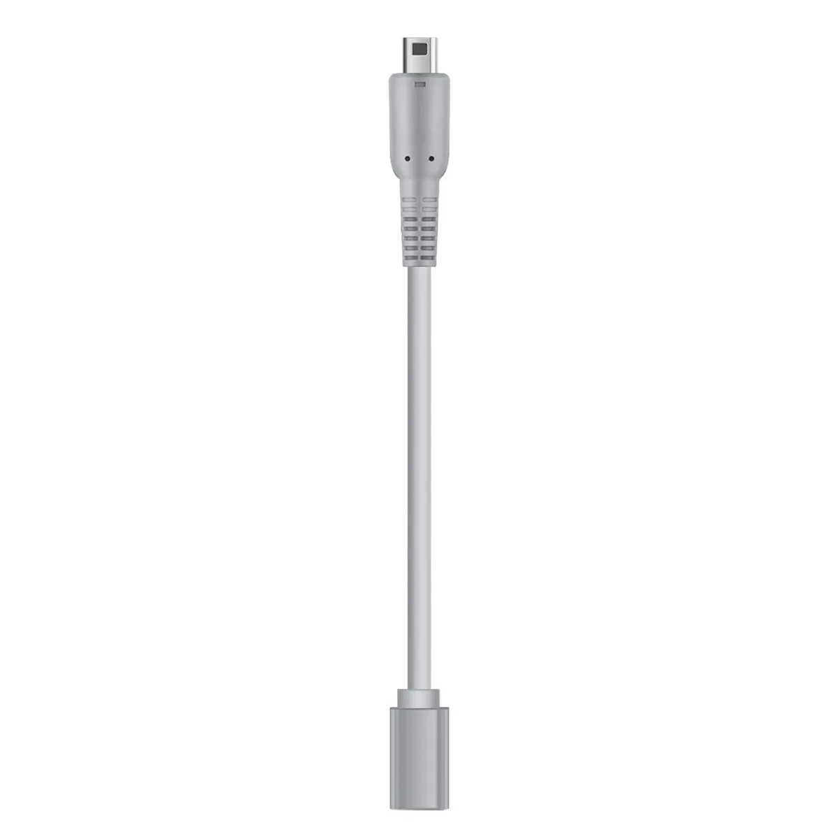 Short gray USB-C to proprietary charging adapter cable, 13 cm