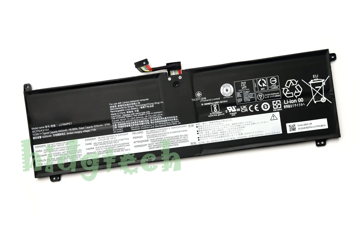 Beisite Beisite L21B4PE1 L21C4PE1 L21M4PE1 15.52V 97Wh 99.99Wh laptop battery — product photo