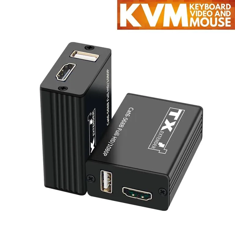 YINGHUA YINGHUA HDMI KVM Extender over Cat6 30 m 1080P 165 MHz 4.95 Gbps USB KVM — product photo