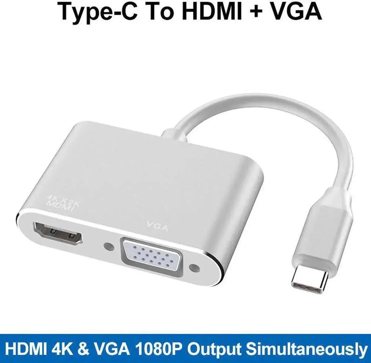 SMUGDESK SMUGDESK USB 3.1 Type-C to HDMI VGA Adapter — product photo