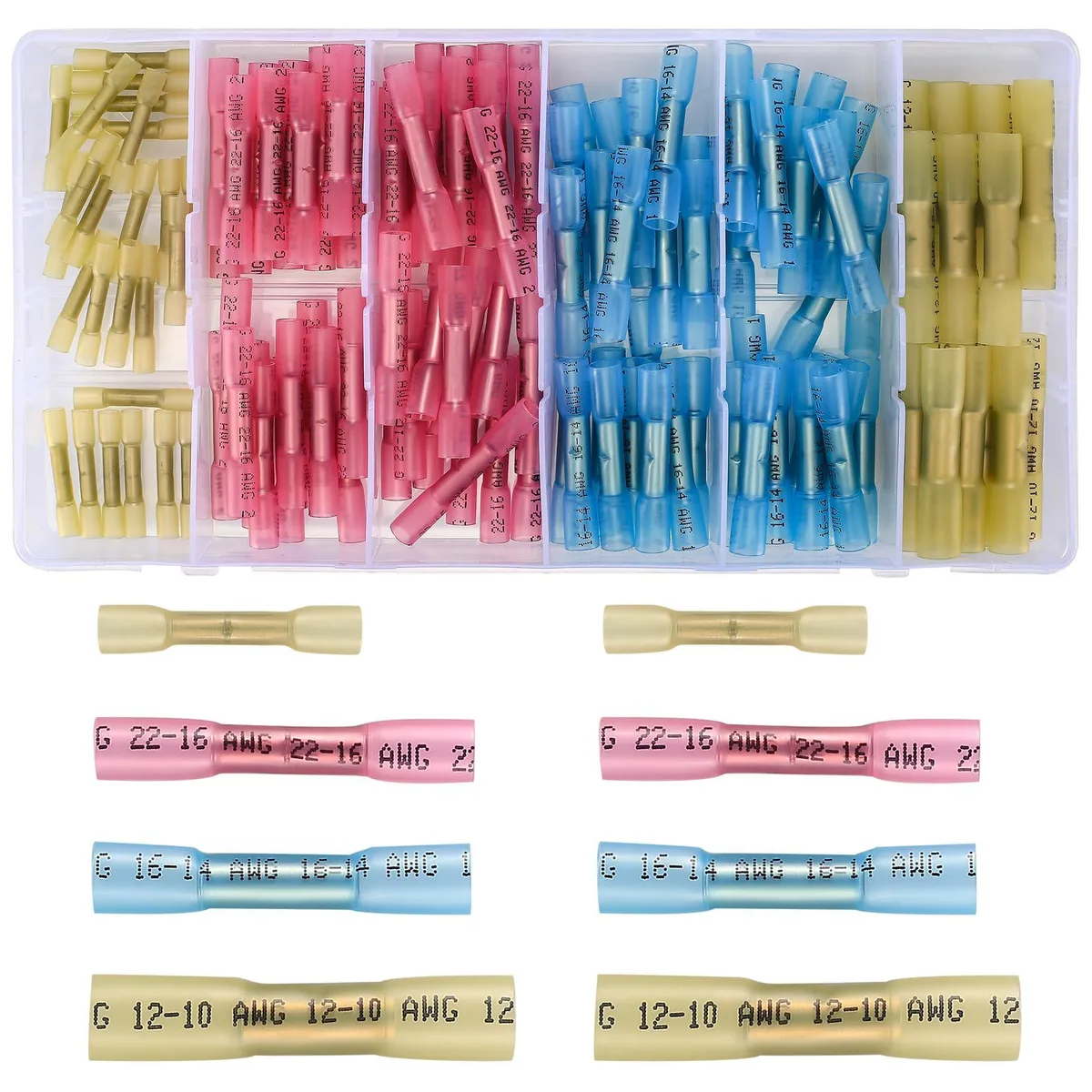 Wire Cap Connectors 130 Pcs 10-26 AWG — product photo