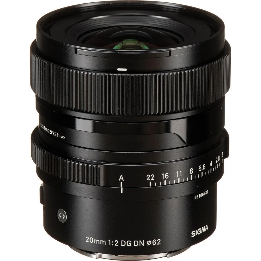SIGMA SIGMA 20mm f/2 DG DN Contemporary Lens for Sony E with 10-piece accessory kit — product photo