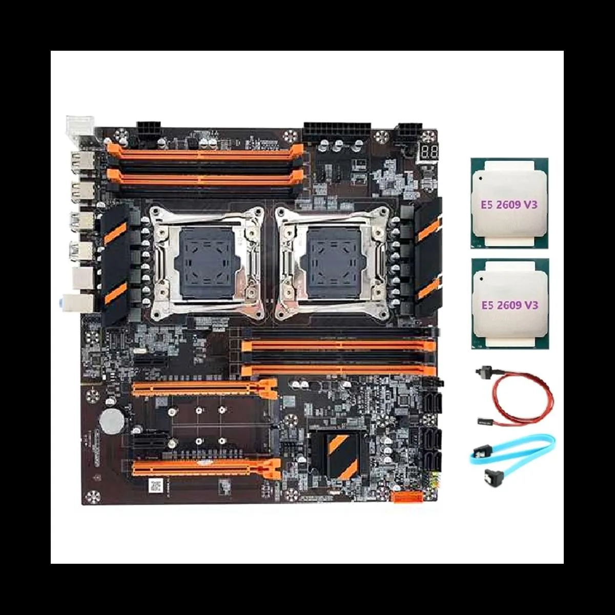 YINGHUA YINGHUA X99 Dual LGA2011 Server Motherboard + 2×E5-2609 V3 — product photo