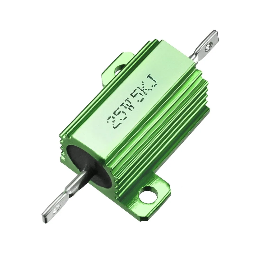 Unique-Bargains Unique-Bargains 25W 5k Ohm Aluminium Chassis Mount Wirewound Resistor Green — product photo
