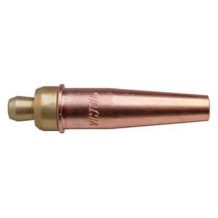 Brass cutting tip for propylene torches, two-piece design
