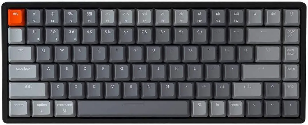 TUKO TUKO 75% 84-Key RGB Bluetooth 5.1 Mechanical Keyboard Brown Switch Aluminium Frame — product photo