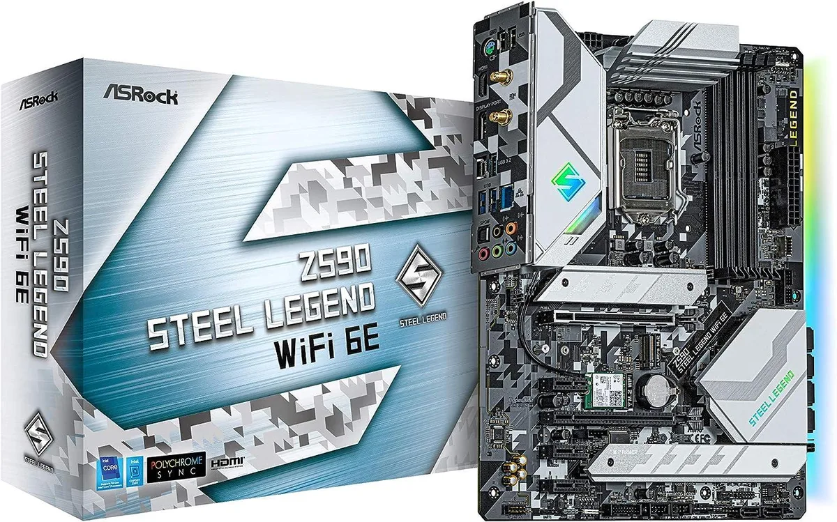 ASRock ASRock Z590 Steel Legend WiFi 6E Intel motherboard — product photo