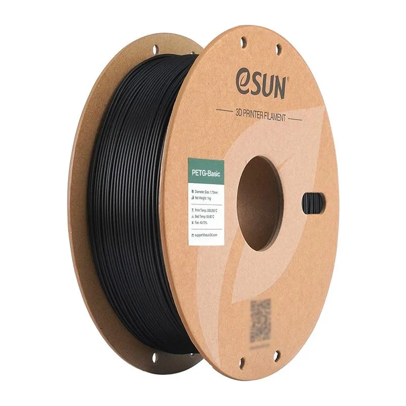 eSUN eSUN PETG Basic Filament 1.75mm 1KG Black 3D printer accessory — product photo