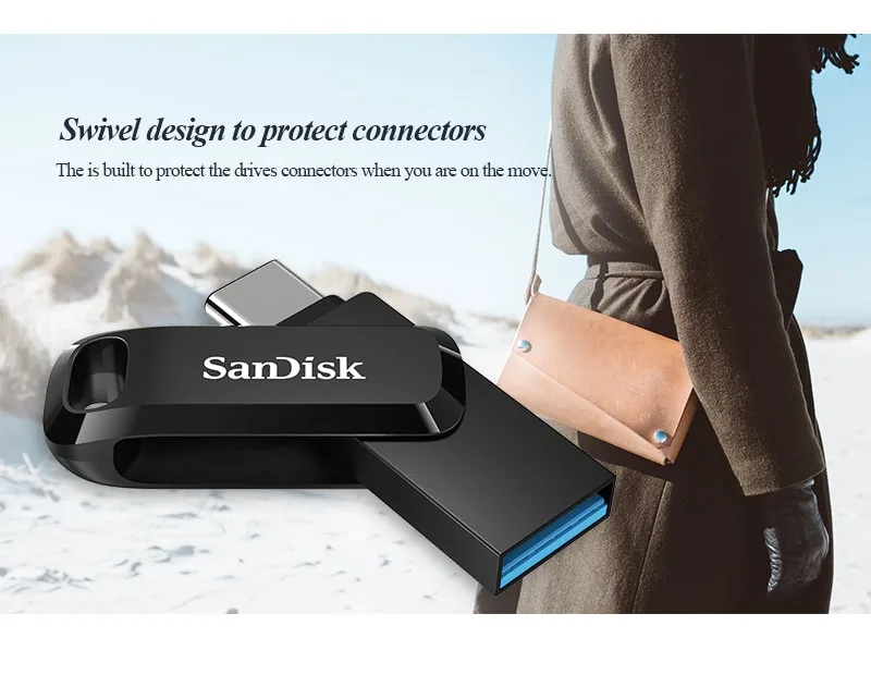 SanDisk SanDisk Ultra Dual Drive Go USB 3.1 Type-C 256GB 150MB/s USB flash drive — product photo