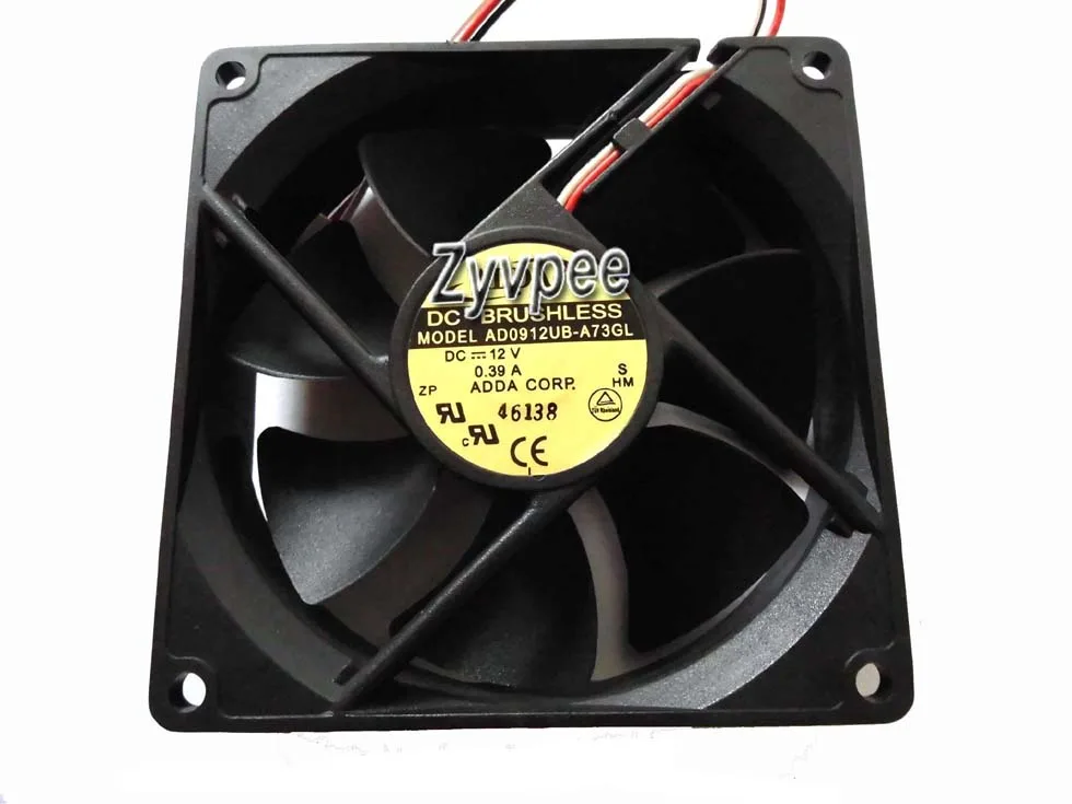 Zyvpee Zyvpee AD0912UB-A73GL 92x25mm 12V .39A 3-pin case fan — product photo