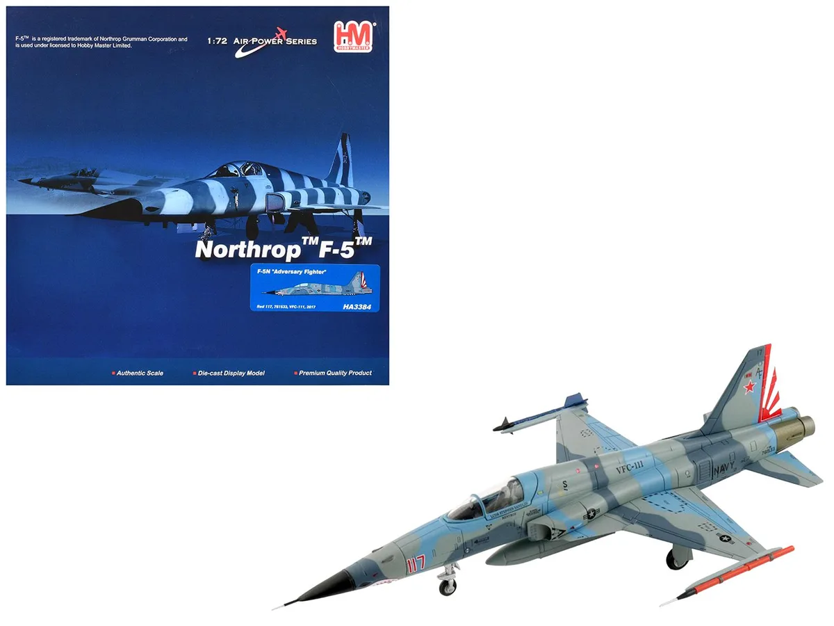 Hobby Master Hobby Master F-5N Tiger II VFC-111 Sundowners 1/72 Diecast — product photo